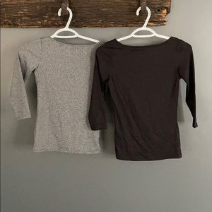 Zara 3/4 sleeve fitted tops